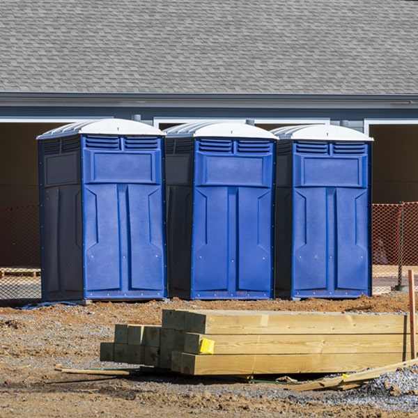 what is the cost difference between standard and deluxe porta potty rentals in McBee